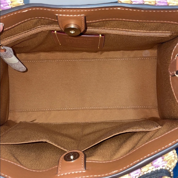 NWT Coach Straw Webb Tote 24 - Picture 11 of 13